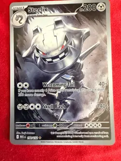 Steelix 150/132 Illustration Rare Pokemon Mega Evolution English - Image 1