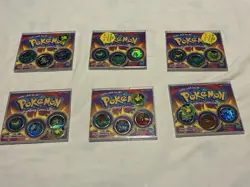 Hasbro Pokemon Battling Coin Game Lot Of 6 Holograph Coins 1999 - Image 1