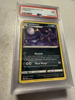2025 POKEMON M24 EN-MCDONALD'S COLLECTION #009 UMBREON PSA 9 - Image 1