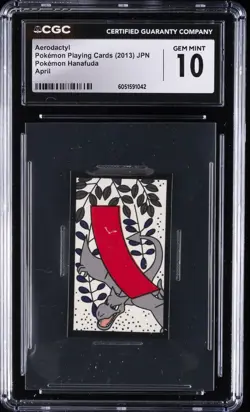 2013 POKEMON PLAYING CARDS AERODACTYL CGC 10 GEM MINT - Image 1