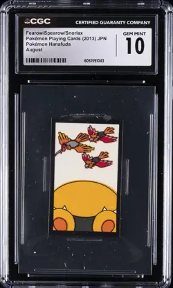 2013 POKEMON PLAYING CARDS FEAROW/SPEAROW/SNORLAX CGC 10 GEM MINT - Image 1