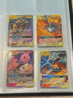 Four Pokemon TCG TAG TEAM GX Cards - Near mint or lightly played - Image 1