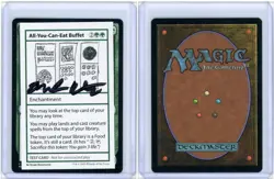 All-You-Can-Eat Buffet Playtest Card Signed By Mark Rosewater MTG - Image 3
