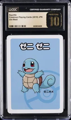 2019 POKEMON PLAYING CARDS JPN OLD MAID SQUIRTLE CGC 10 PRISTINE - Image 1