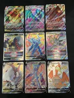 Pokemon Card Lot Full Art V/EX, V Max, V Star - Ultra Rare NM/LP Pokemon Cards - Image 1