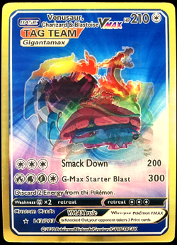 Pokemon 3D Tag Team Venusaur & Charizard & Blastoise Vmax ACG Lenticular Card - Image 1