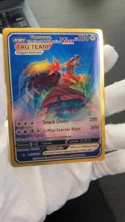 Pokemon 3D Tag Team Venusaur & Charizard & Blastoise Vmax ACG Lenticular Card - Image 2