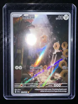 Pokemon Meltan TCG Holo Card 179/162SV05: Temporal Forces Illustration Rare NM - Image 2