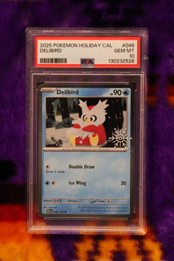 Delibird (Holiday Calendar) 046/193 Miscellaneous Cards & Products Holo PSA 10 - Image 1