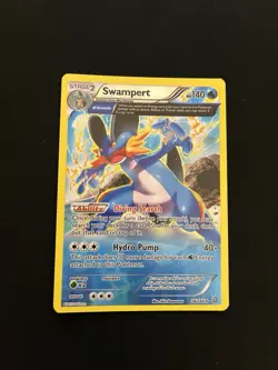 Reverse Holo Swampert 36/160 MINT/NM Pokemon Cards Vintage Holo Rare Full Art - Image 1