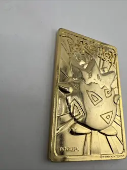 Pokemon 23K Gold Plated Togepi Card 1999 Burger King Limited Edition READ!!! - Image 2