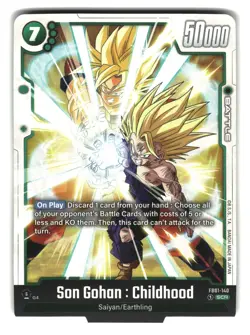 Son Gohan: Childhood FB01-140 SCR Fusion World Dragon Ball Super Card - Image 1