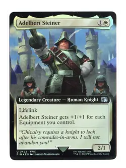 Adelbert Steiner (Extended Art) U 422 Foil Final Fantasy MTG Card NM - Image 1