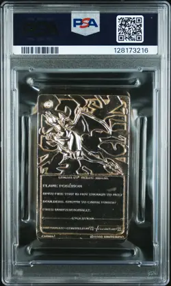1999 BURGER KING POKEMON GOLD CARDS CHARIZARD PSA 7 - Image 2