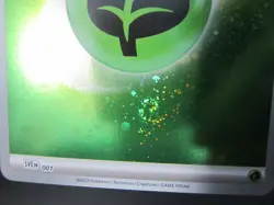 GRASS ENERGY HOLO POKEMON CARD SVE BLACK STAR PROMO 001 NP M W/ TRIPLE SWIRL - Image 4