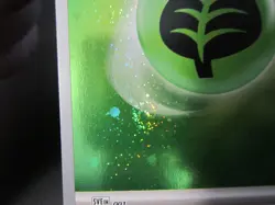 GRASS ENERGY HOLO POKEMON CARD SVE BLACK STAR PROMO 001 NP M W/ TRIPLE SWIRL - Image 5