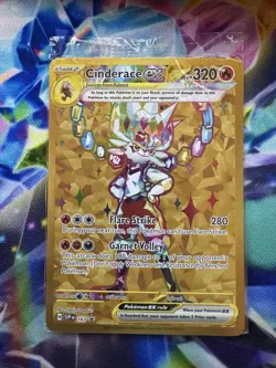 Pokemon Cinderace EX 163 Scarlet & Violet Promo Holo Card Sealed, Near Mint - Image 1