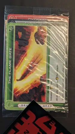 Chaotic Fire And Stone 3 Card Promo Featuring Flame Gate 91/100 Location Sealed - Image 1