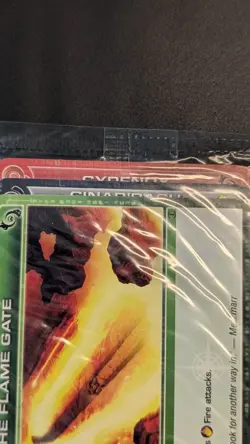 Chaotic Fire And Stone 3 Card Promo Featuring Flame Gate 91/100 Location Sealed - Image 2