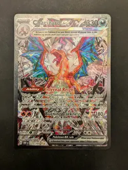 Charizard EX Full Art Holo Card 223/197 Sv03: Obsidian Flames Near Mint NM - Image 1