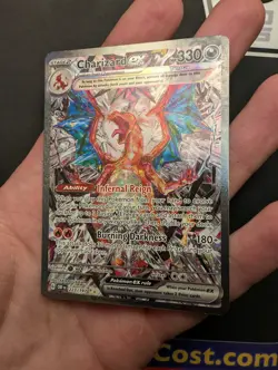 Charizard EX Full Art Holo Card 223/197 Sv03: Obsidian Flames Near Mint NM - Image 2