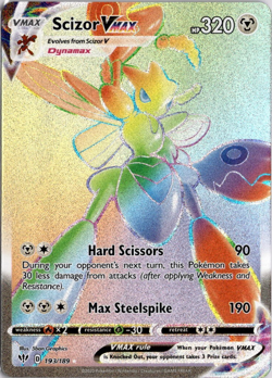 Scizor VMAX 193/189 Pokemon Darkness Ablaze Secret Rare NM - Image 1