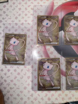 Pokemon TCG - Mew 205/165 Scarlet & Violet 151 Gold UPC Promo Metal Card x5 - Image 2