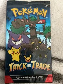 2024 Pokemon Trick Or Trade Pack (3 Cards) Booster Factory Sealed! - Image 1