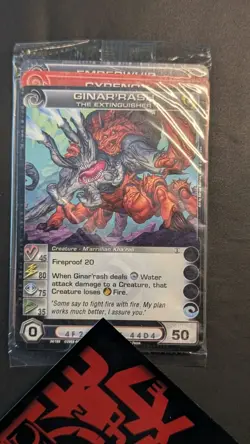Chaotic Fire And Stone 3 Card Promo Featuring Ginar'rash 34/100 Sealed - Image 1