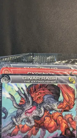 Chaotic Fire And Stone 3 Card Promo Featuring Ginar'rash 34/100 Sealed - Image 2