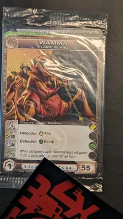 Chaotic Fire And Stone 3 Card Promo Featuring Wamma 24/100 Sealed - Image 1