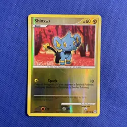 Pokemon Shinx Reverse Holo 98/130 Card Diamond & Pearl - MP - Image 1
