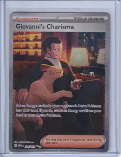 Giovanni's Charisma 204/165 Special Illustration Rare Pokemon Card 151 NM/MINT - Image 3
