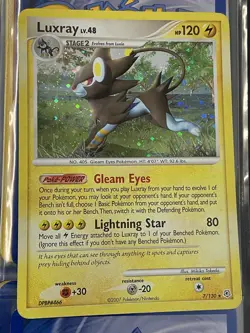 LUXRAY 7/130 Diamond And Pearl Holo 2007 Pokemon Card - Image 1