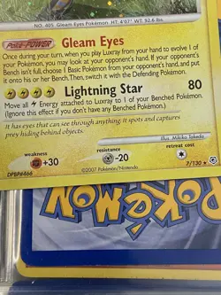 LUXRAY 7/130 Diamond And Pearl Holo 2007 Pokemon Card - Image 2