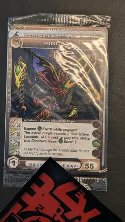 Chaotic Fire And Stone 3 Card Promo Featuring Riggan 20/100 Sealed - Image 1