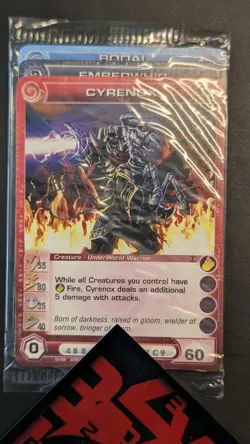 Chaotic Fire And Stone 3 Card Promo Featuring Cyrenox 10/100 Sealed - Image 1