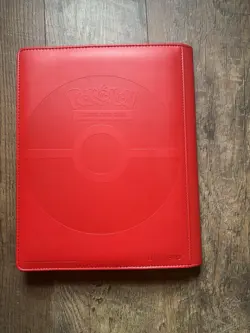Ultra Pro Pokemon TCG Charizard 9 Pocket Leather Binder Red 360 Card Capacity 74427161613 - Image 2