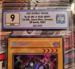 Yugioh Gil Garth 1st Edition GLAS 091 2007 Mint EGS 9 German - Image 2
