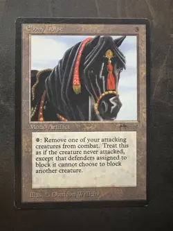 *** ARABIAN NIGHTS Ebony Horse *** EX+ Clean! - DUTY FREE - MtG Magic - Image 1