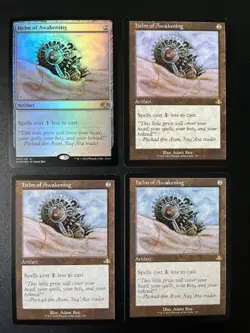 MTG- Helm of Awakening x4 - DMR (One is FOIL) - Image 1
