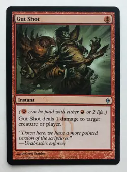 New Phyrexia Gut Shot NM MTG Magic the Gathering - Image 1