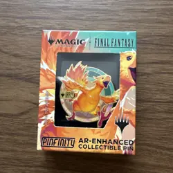 Golden Chocobo Pinfinity AR Enhanced Promo Pin Final Fantasy MTG - Image 1
