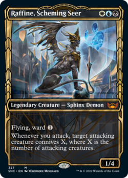 MTG Raffine, Scheming Seer - Foil - Showcase, NM-Mint, English Streets of New Ca - Image 1
