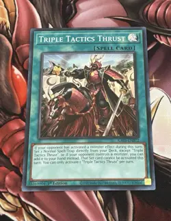 Yu-Gi-O! RA03-EN072 Bonanza Triple Tactics Thrust Super Rare NM - Image 1