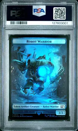 2025 MTG FOIL ROBOT WARRIOR-0012/SEPHIROTH ONE-WINGED ANGEL-0024 PSA 10 - Image 2