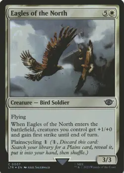 MTG Eagles of the North Foil NM Universes Beyond: The Lord of the Rings: Tales o - Image 1