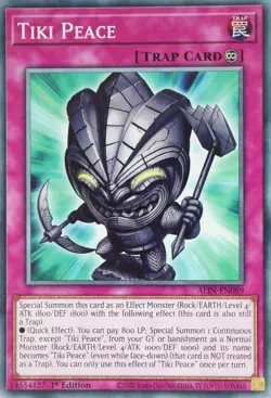 YuGiOh Tiki Peace ALIN-EN089 Common 1st Edition - Image 1