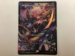 MTG Foundations BLOODTHIRSTY CONQUEROR Showcase Foil NM (3000) Graded Power - Image 1