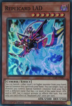 YuGiOh Replicard LAD ALIN-EN087 Super Rare 1st Edition - Image 1